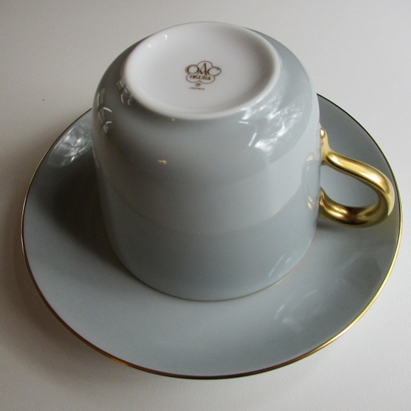 OMC Okura unique 2 tone Gray Tea cup & saucer - Picture 8 of 12